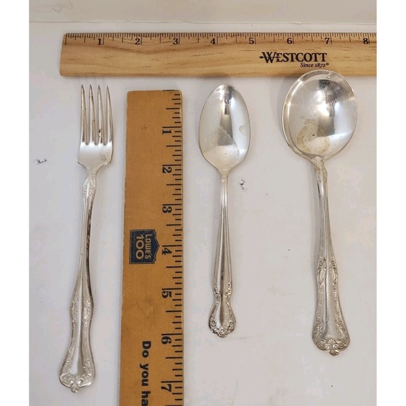 National Imperial Plate Queen Elizabeth Silverplate Flatware 18 Pieces Vintage - Picture 16 of 16